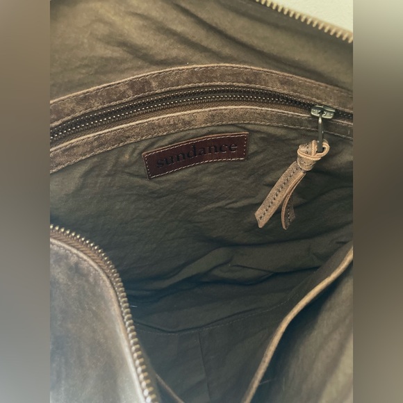 Sundance Brown Leather Saddle Bag Handbag - Picture 9 of 15